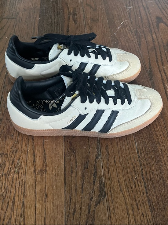 adidas Shoes - adidas Samba Sneakers in White, Black and Gum